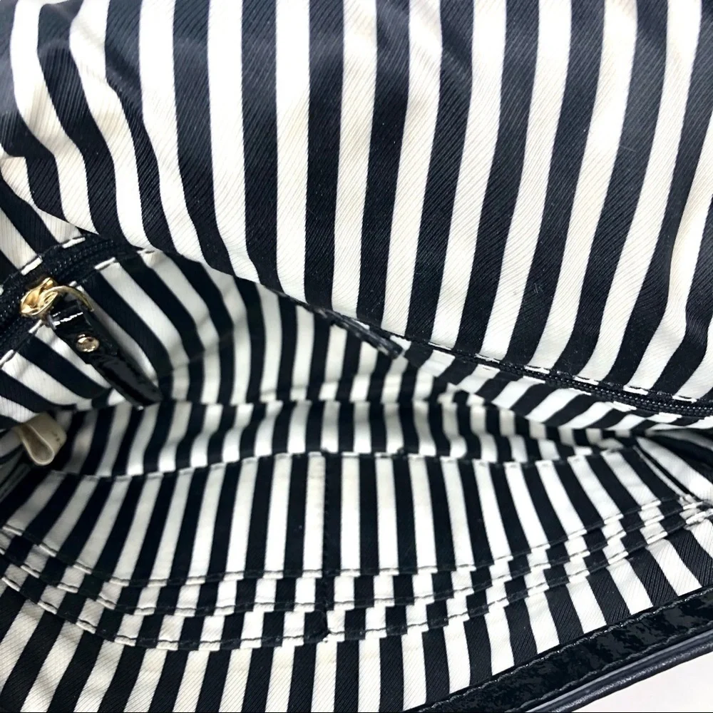 Kate Spade leather square crossbody purse black